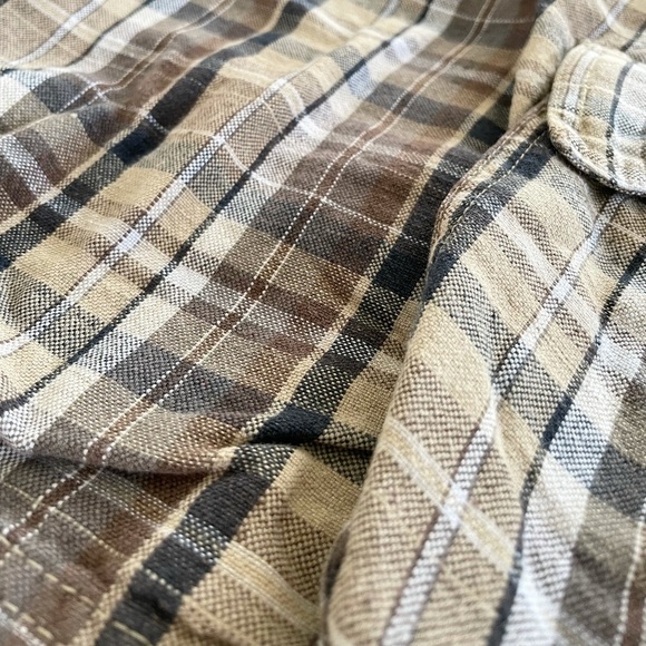 Club Room Tan Plaid Cargo Men’s shorts size 32W - Picture 8 of 15